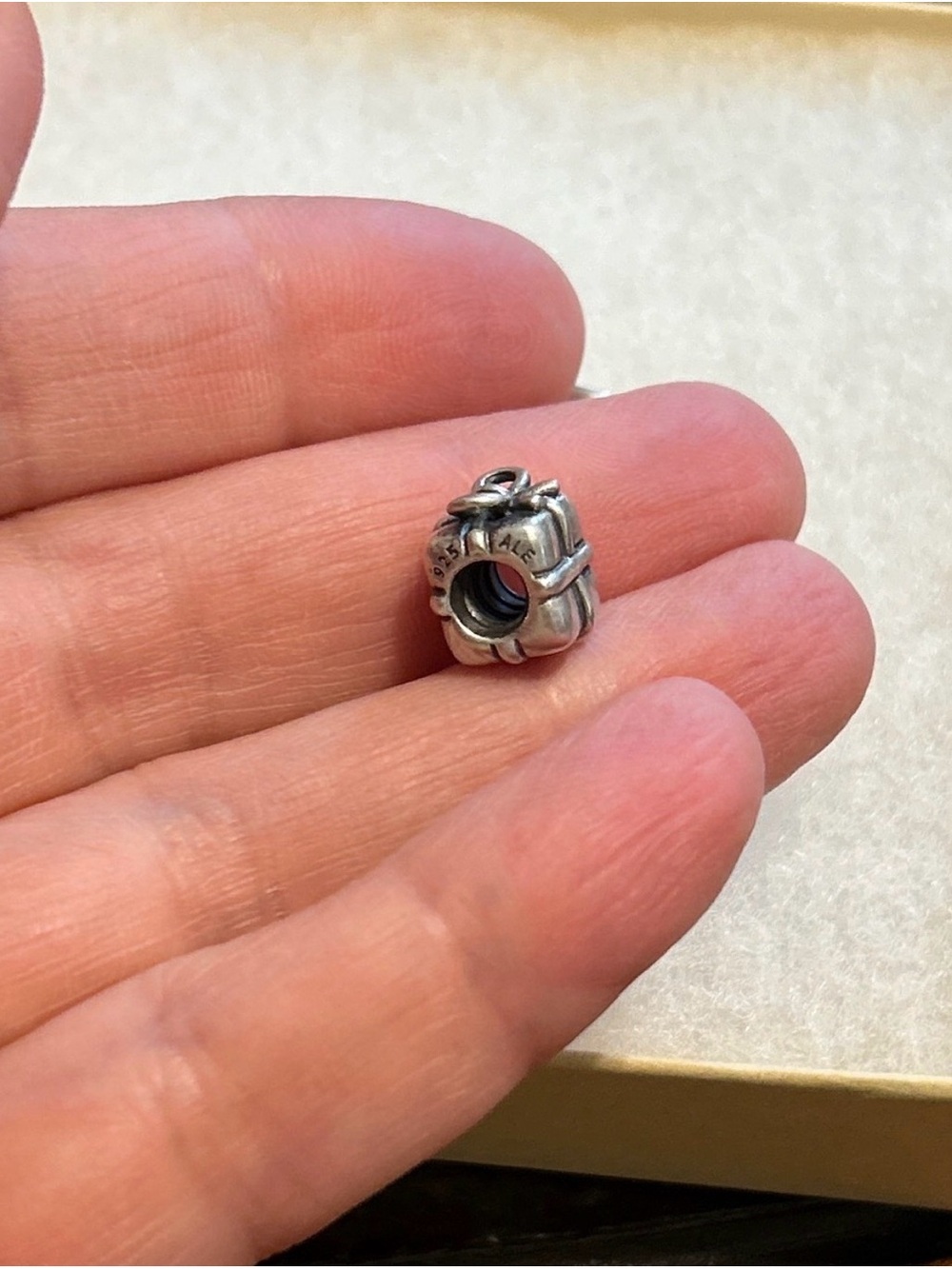 Pandora 925 Sterling Silver a Present 🎁 Charm Box